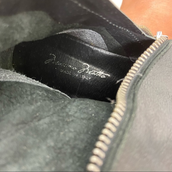Massimo Mateo Leather black zipper detailed boots - Picture 8 of 8